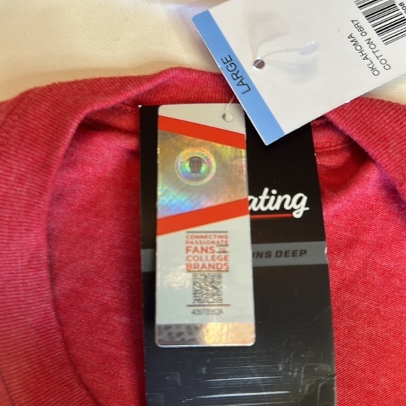 NEW! OKLAHOMA UNIVERSITY SOONERS Men’s T-shirt size large - Picture 6 of 9